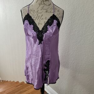 Lavender and Lace Chemise Lingerie